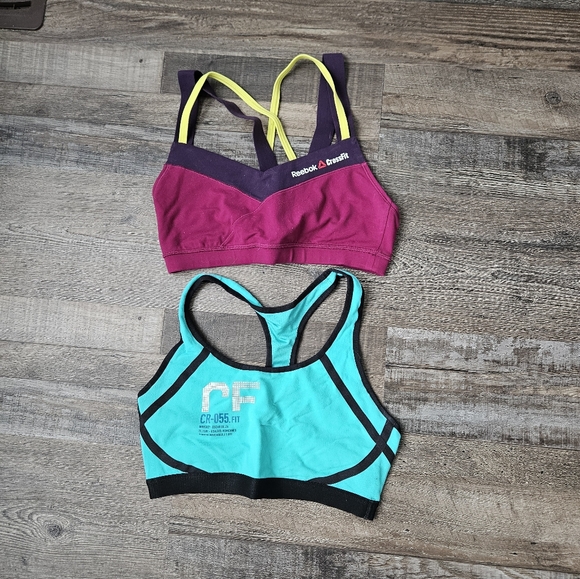 2 Reebok Crossfit Sports Bras - Picture 1 of 5